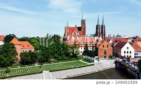 Drone view on Church of Sts.Peter and Paul Drone view on Church of Sts.Peter and Paul 109002889