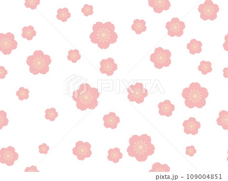 桜の壁紙（シームレス） 109004851