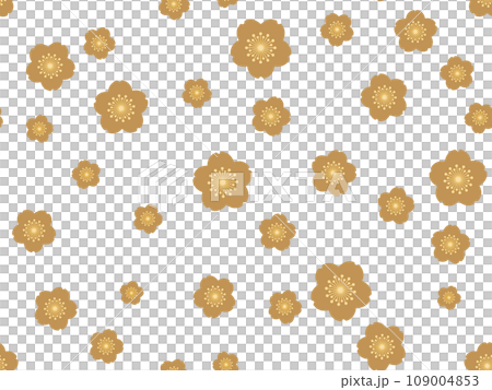 金の桜の壁紙（シームレス） 109004853