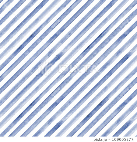 Watercolor stripe seamless pattern. Navy blue stripes background. Watercolor stripe seamless pattern. Navy blue stripes background. 109005277