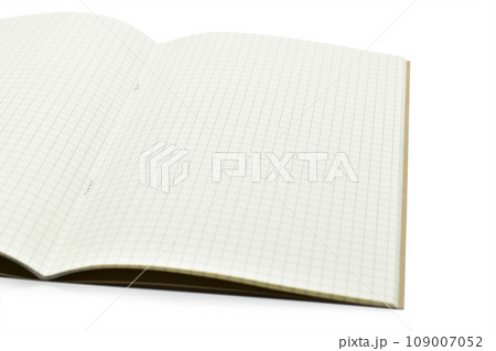 blank open notebook with lined paper isolated on white background blank open notebook with lined paper isolated on white background 109007052