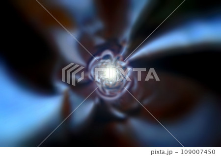 宇宙空間のワープをイメージした背景素材（ワームホール ・ブラックホールのイメージ） 109007450