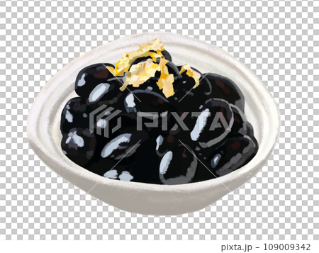 Osechi black beans (with gold leaf) 109009342