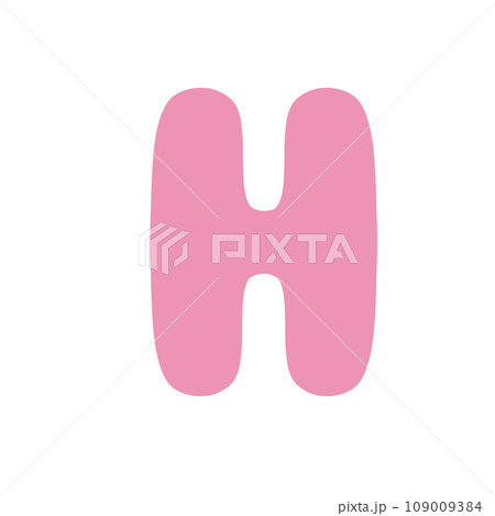 Alphabet letter H 109009384