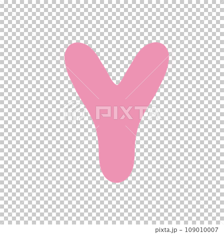 Alphabet letter Y 109010007