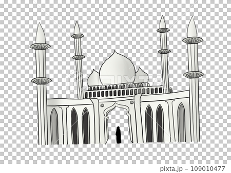 一名婦女試圖進入的清真寺 109010477