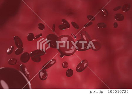 Red blood cell 3D render Red blood cell 3D render 109010723