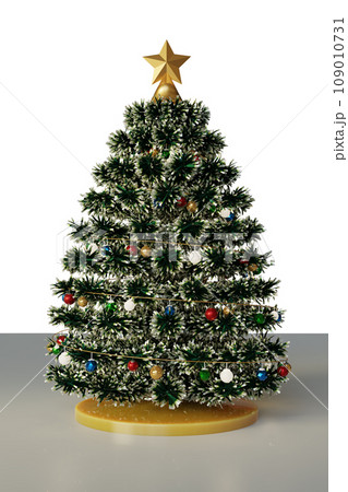 3d render A christmas tree with decrorate item . 3d render A christmas tree with decrorate item . 109010731