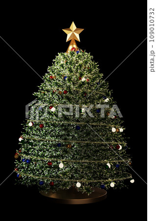 3d render A christmas tree with decrorate item . 3d render A christmas tree with decrorate item . 109010732