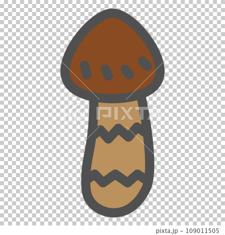 顏色簡單蘑菇單圖標松茸 109011505