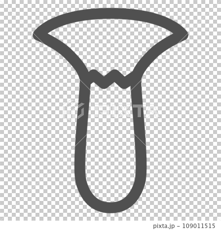 線條畫簡單蘑菇單項圖示 Eringi 109011515