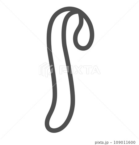 線画シンプル野菜の単品アイコン　もやし 109011600