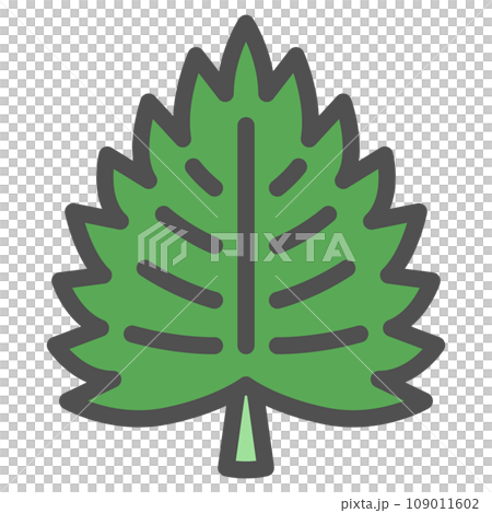 Color simple vegetable single item icon perilla 109011602