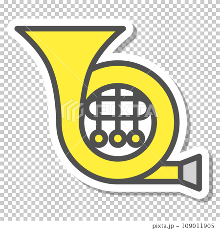 貼紙風格簡單樂器圖示喇叭 109011905