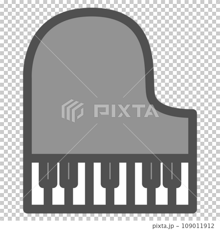 彩色簡單樂器單項圖示鋼琴 109011912