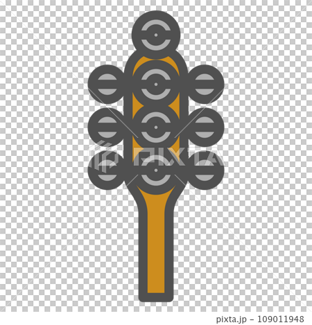 Color simple musical instrument icon sleigh bell Color simple musical instrument icon sleigh bell 109011948