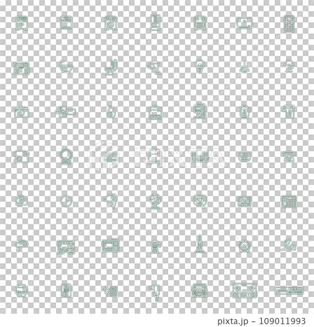 カラーシャドウの電化製品イラストアイコンセット カラーシャドウの電化製品イラストアイコンセット 109011993