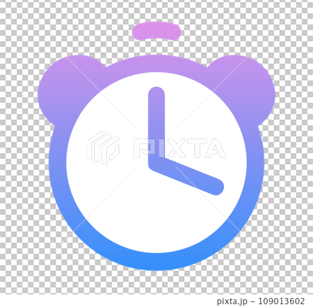 青紫色のグラデーション|目覚まし時計 青紫色のグラデーション|目覚まし時計 109013602