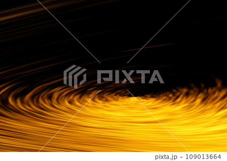 宇宙空間のワープをイメージした背景素材（ワームホール ・ブラックホールのイメージ） 109013664
