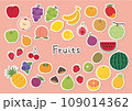 シンプルなフルーツのイラストセット 109014362