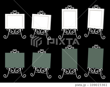 ウェディングボードのイラストセット ウェディングボードのイラストセット 109015361