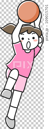 girl shooting basketball girl shooting basketball 109015701