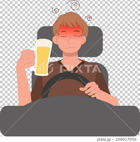 Road Safety concept. drunk don't drive. Drunk Man Driving Car Road Safety concept. drunk don't drive. Drunk Man Driving Car 109017050