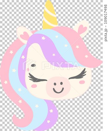 Cute Baby Unicorn with wing cartoon illustration Cute Baby Unicorn with wing cartoon illustration 109017498
