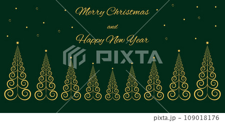 Vector illustration of Christmas and New Year for the design of websites, banners, greeting cards, flyers. 109018176