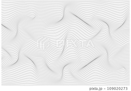 Relief black and white background with optical illusion of distortion. 109020273