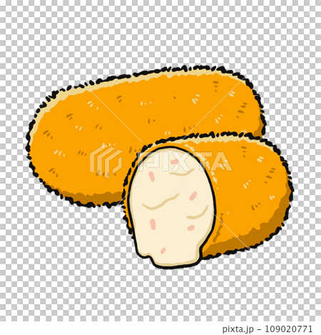 カニクリームコロッケのイラスト 109020771