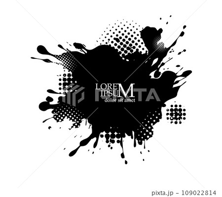 Abstract black blot object. hand drawing. Not AI, Vector illustration Abstract black blot object. hand drawing. Not AI, Vector illustration 109022814
