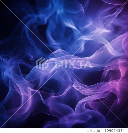 captures a beautiful and mysterious pattern of abstract smoke 109024354