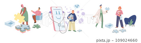 Psychoanalysis vector illustration. Psychoanalysis provides comprehensive understanding persons mental and emotional state Psychological health is integral to overall wellbeing and fulfilling life Psychoanalysis vector illustration. Psychoanalysis provides comprehensive understanding persons mental and emotional state Psychological health is integral to overall wellbeing and fulfilling life 109024660