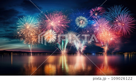 The grand finale of any carnival is the fireworks display, 109026122