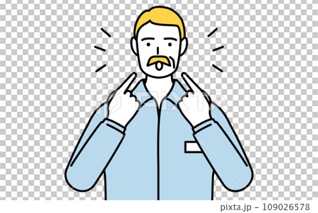 英会話で発音を教えるシニア白人男性(口元を指さす) 英会話で発音を教えるシニア白人男性(口元を指さす) 109026578