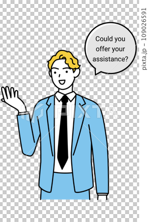 English conversation, American man in suit asking for work in English English conversation, American man in suit asking for work in English 109026591
