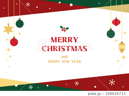 クリスマスのオーナメントのフレーム 109026715