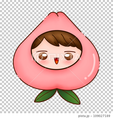 boy with peach boy with peach 109027189