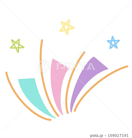 colorful star with firework colorful star with firework 109027191
