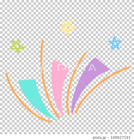 colorful star with firework colorful star with firework 109027191