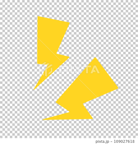 雷のアイコンのイラスト素材 [109027618] - PIXTA