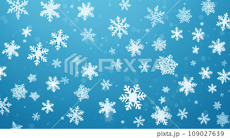 Snowflakes blur winter background Snowflakes blur winter background 109027639