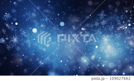 Snowflakes blur winter background Snowflakes blur winter background 109027662