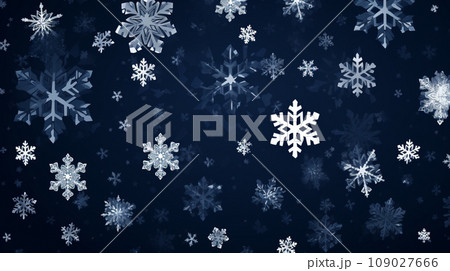 Snowflakes blur winter background Snowflakes blur winter background 109027666