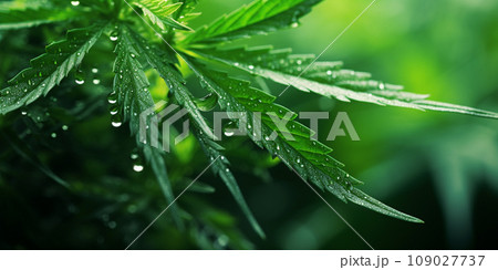 Hemp plant background 109027737