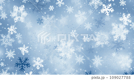 Snowflakes blur winter background Snowflakes blur winter background 109027788