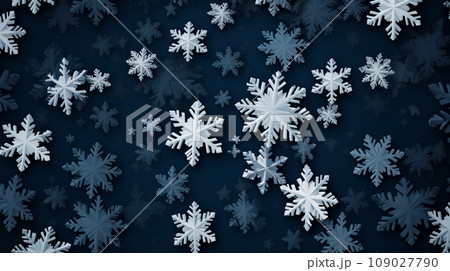 Snowflakes blur winter background 109027790