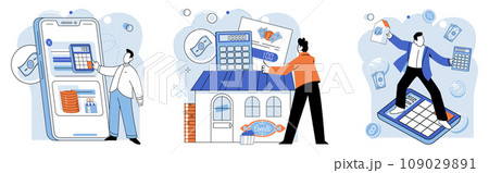 Tax information. Vector illustration. Tax audits are conducted to verify accuracy reported information The tax assessment process involves evaluating taxpayers financial situation Effective tax 109029891