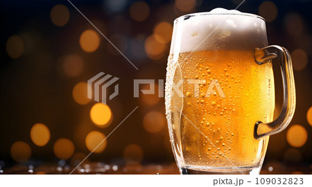 cold mug with beer 109032823